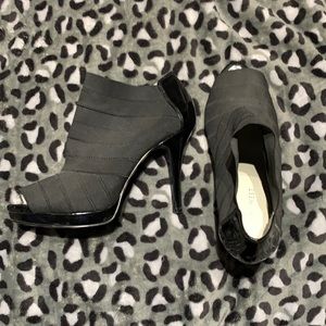Black high-heel booties